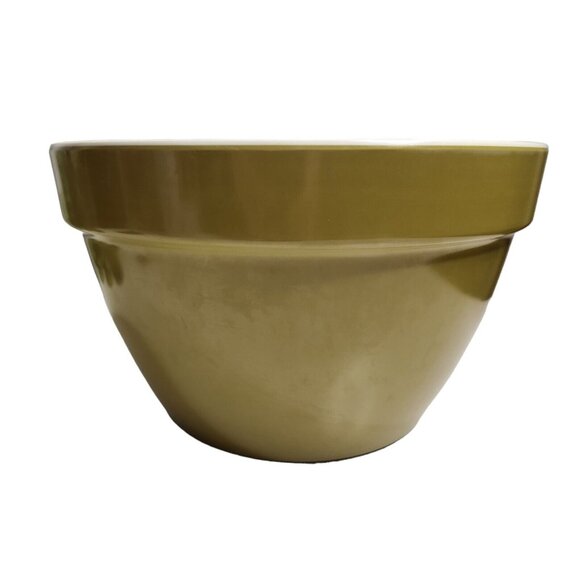 Vintage 100% Melamine 10.5 Bowl  Avocado Verde Olive Green Nesting Bowl - Picture 8 of 8